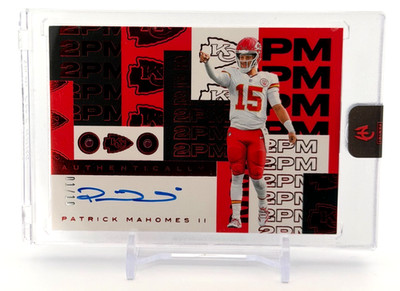 2025 Panini Authentically Mahomes 01/10 Red 2 PM Auto Dual Ruby Gem 2PM-5
