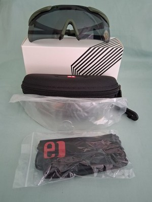 Eclipse Optics Olive Green Shooting Glasses with Case New In Box