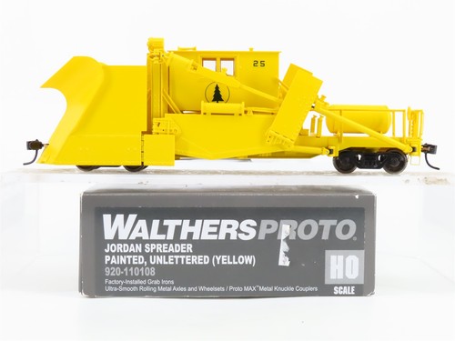 Esparcidor Jordan escala HO Walthers Proto 920-110108 sin letras, pintado (amarillo)  | Condition: Used
