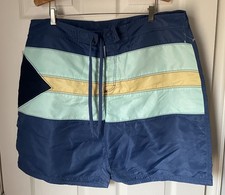 VINEYARD VINES 8.5" Flag Stripe Drawstring Swim Trunks Board Shorts SIZE 40 NWT