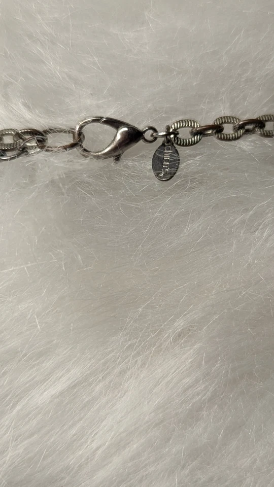 Collar Chicos Tono Turquesa y Plata Piedra Cuentas Impresionantemente Ecléctico 20" Foto 3 de 4