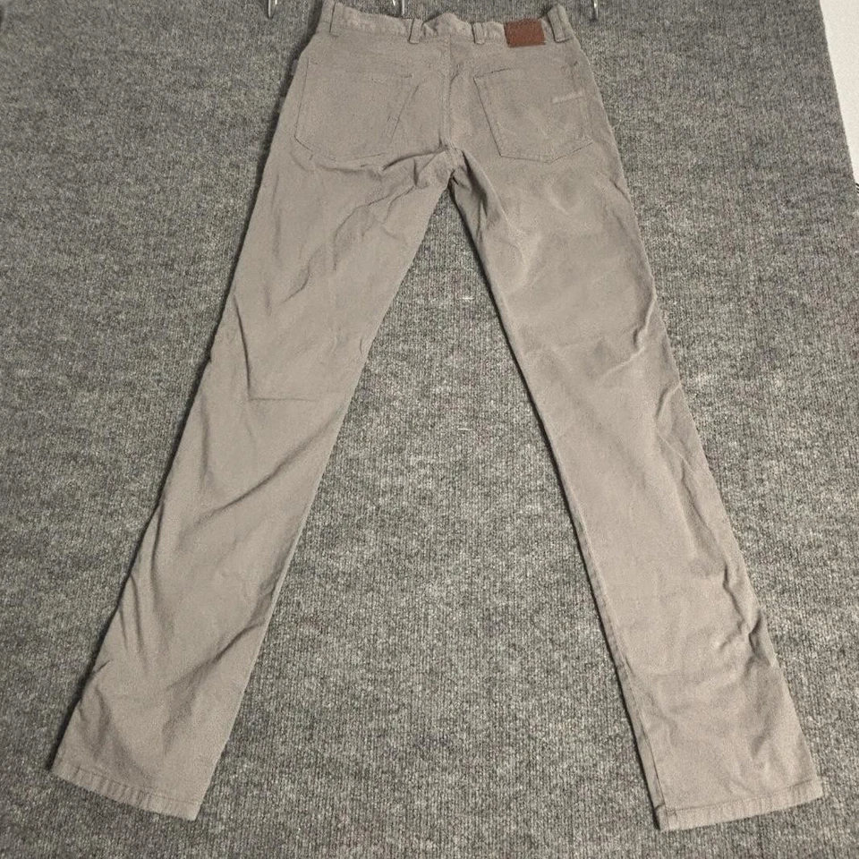 Zegna пять карманов саржи брюки мужской серый эластичной хлопок прямые штанины повседневный - Изображение 2 из 4