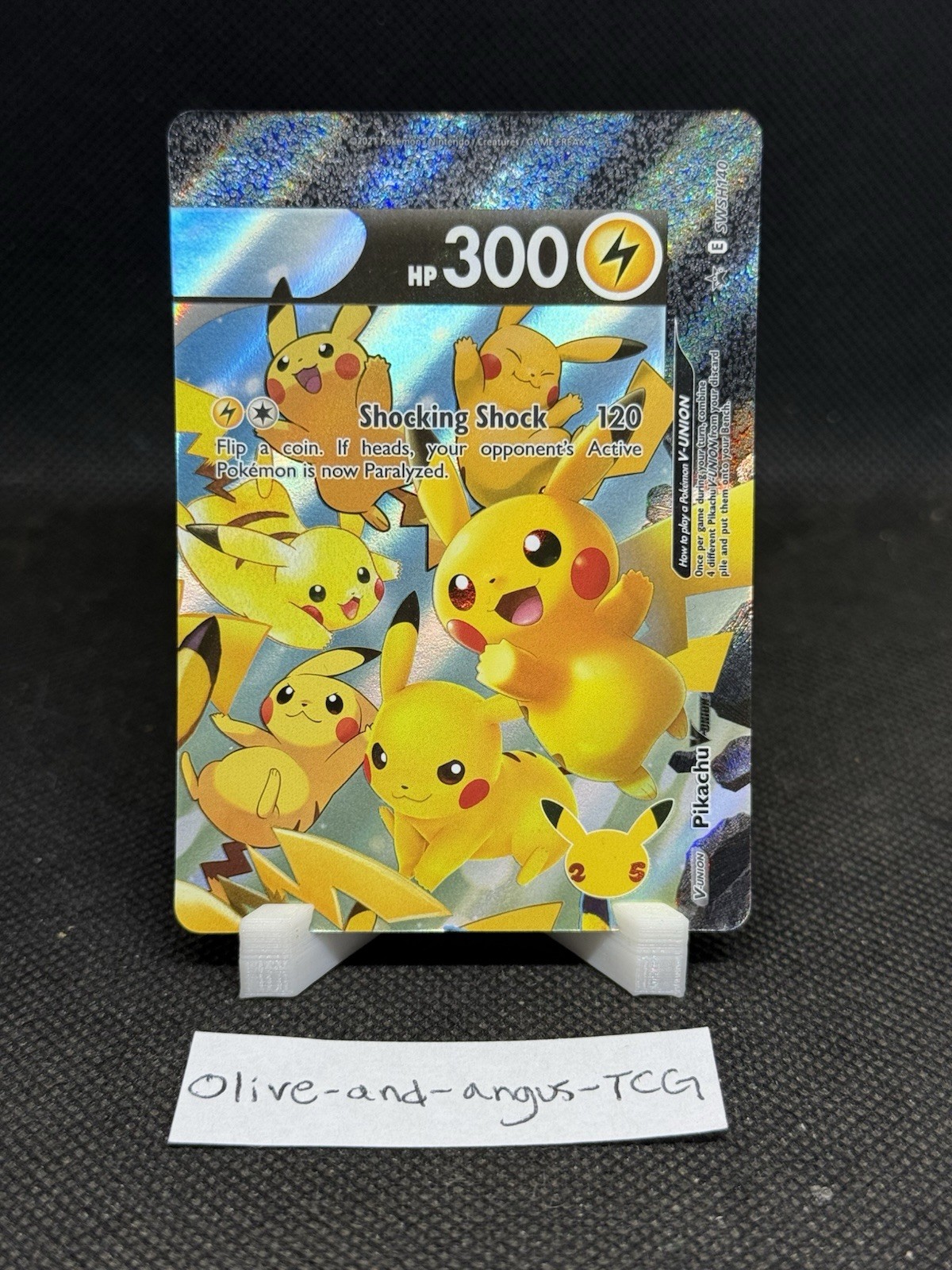 Pikachu V-Union SWSH140 SWSH: Sword & Shield Promo Cards Holo