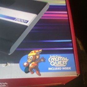 Atari 7800+ Console Black Wireless Gamepad HDMI w/ Crystal Quest