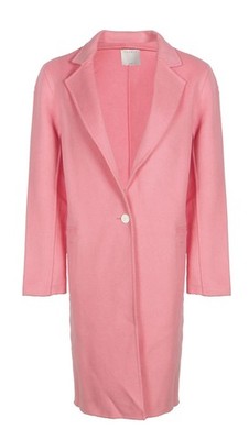 Sandro Paris Women's Coat Size 38 FR / M Wool Blend Notch-Lapel M9613E