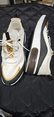 Size 12 Nike Air Max white Metallic Gold Pure Platinum Black 