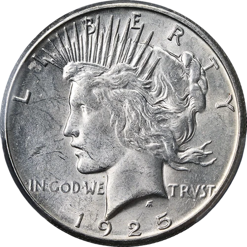 1925-S Peace Dollar PCGS MS61 Nice Eye Appeal Nice Strike