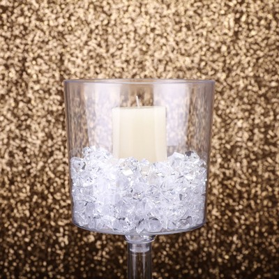18'' Clear Plastic Flower Vases Cups Wedding Centerpieces Reception Decorations