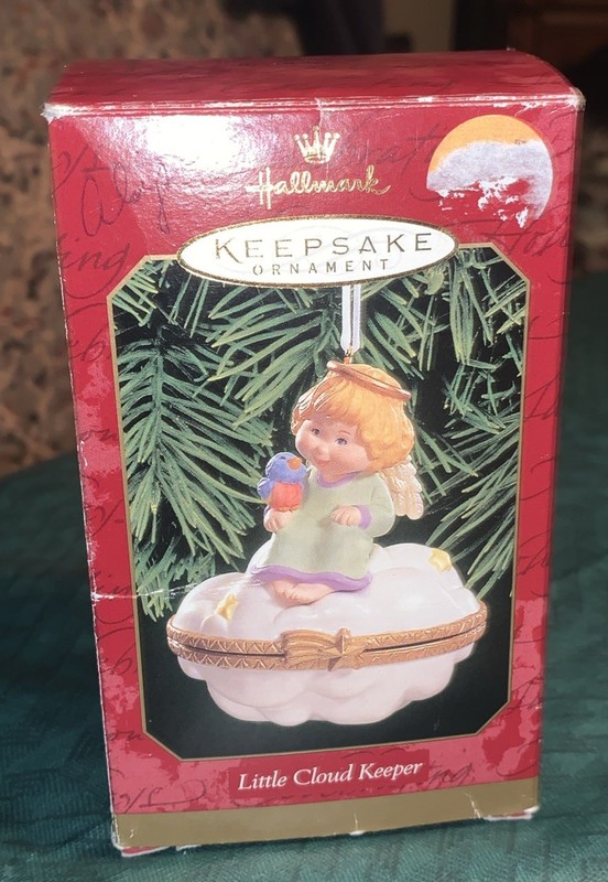 Hallmark 1999 “Little Cloud Keeper” Keepsake Porcelain Ornament- N