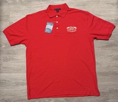NWT VTG Port Authority Polo Shirt Mens XL Red Pima Cotton Kellogg's 100 Years