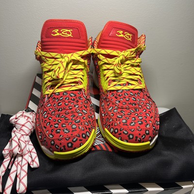 Li-Ning Way Of Wade 2 WOW2 Red Leopards. Men Sz13