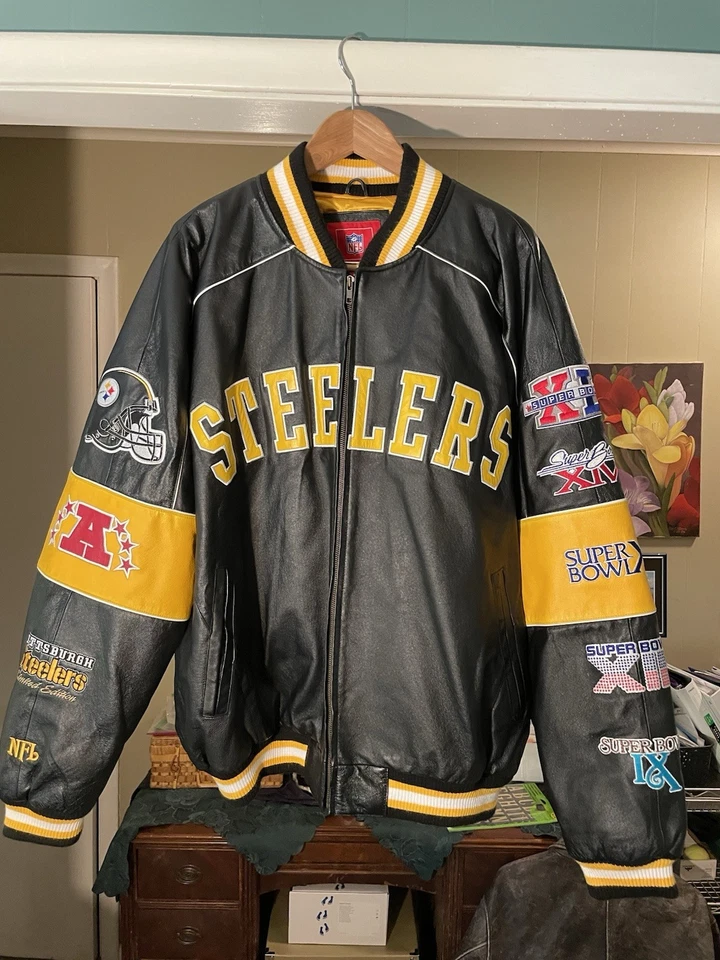 Ropa del equipo de la NFL con licencia oficial de la NFL ~ Pittsburgh Steelers SuperBowl Foto 3 de 4