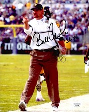 BILL COWHER HAND SIGNED 8x10 COLOR PHOTO     HALL OF FAME STEELERS COACH     JSA