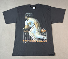 Vintage 90s Cal Ripken Jr T Shirt Baltimore Orioles Single Stitch USA Made XL