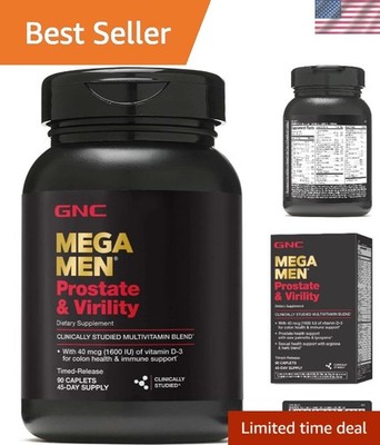 Mega Men Prostate and Virility Multivitamin - 90 Caplets for Ultimate Health