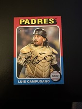 Topps 2024 Heritage Autographed Luis Campusano #67 Padres Baseball Card