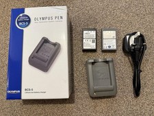 Olympus Om System BCS-5 Battery Charger Plus BLS-50 Battery