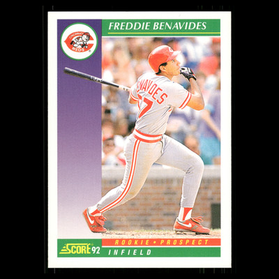 Freddie Benavides Rookie #813 1992 Score Cincinnati Reds Baseball Card MLB
