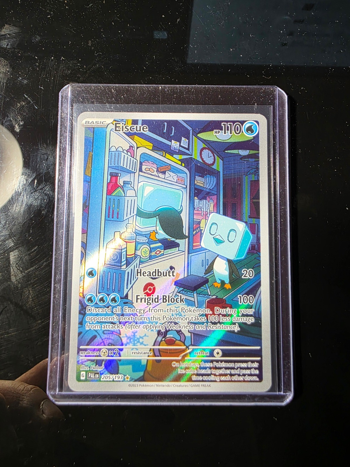 Eiscue Holo Illustration Rare SV02: Paldea Evolved 205/193 NM