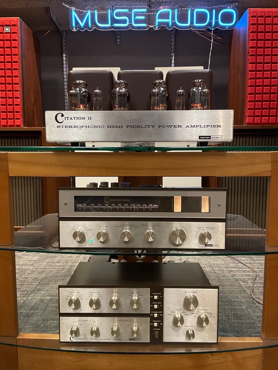Harman Kardon Citation 1,2 and 3-X Tube Power Amp, Preamp, Tuner
