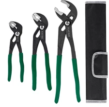 3pcs 8/10/12 inch Groove Joint Pliers Set Comfortable Handle Tongue-and-Groove