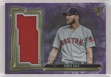 2020 Topps Triple Threads Single Jumbo Relics Amethyst 22/27 Chris Sale v1x