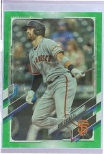 2021 Topps Update Curt Casali Green Foilboard /499 #US202 Giants