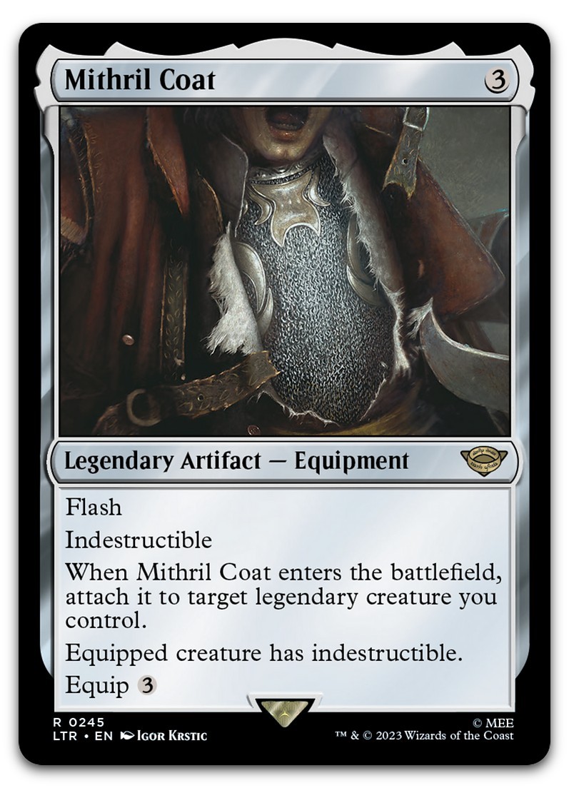 Mithril Coat #245 (NM) Lord of the Rings LTR Magic MTG