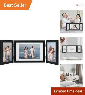 3-Piece Black Photo Frame Collage 4x6 & 5x7 Wall Tabletop Decor Gifts
