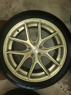 Avant Garde Gold Wheel with Continental Tire Set of 4