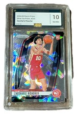 Panini 2024-25 Prizm Silver Ice Prizm #265 Zaccharie Risacher Rookie GAS 10