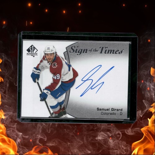 2021-22 SP Authentic Samuel Girard Sign of the Times Auto #SOTT-SG