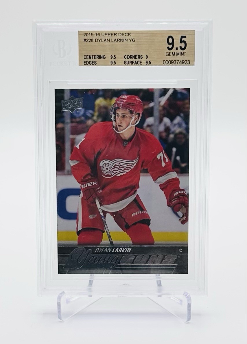2015-16 Upper Deck Young Guns #228 Dylan Larkin BGS 9.5 GEM MINT