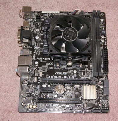 Asus A68HM-Plus + AMD A8-6600 AD660KW0A44HL Quad Core - 3,90GHz - Sockel FM2