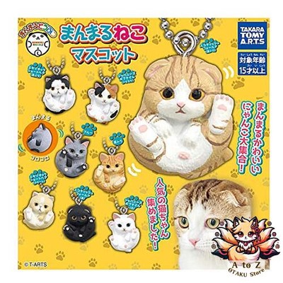 NEW Round Animals Round Cat Mascot [Complete Set of 8 Types] Gacha Capsule Toy