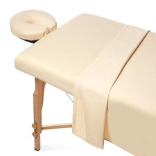 3-Piece Microfiber Massage Table Sheet Set Premium Facial Bed Cover Includes