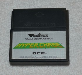 Hyperchase Vectrex Cartridge, Overlay, & Manual GCE 1982
