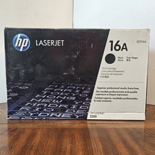 Genuine OEM HP 16A Black Toner Cartridge Q7516A for 5200 OPEN BOX SEALED BAG