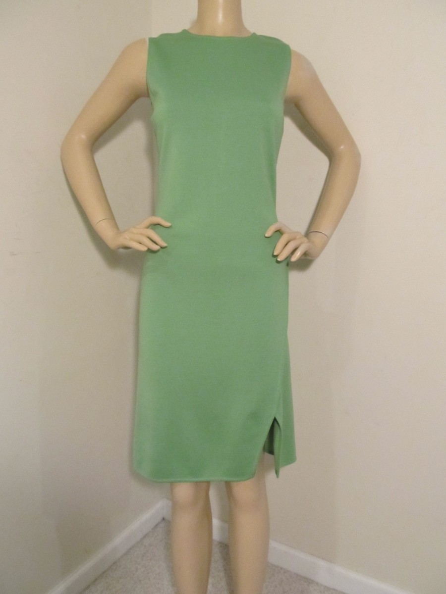 st john green dress NWT St. John Collection Dress Green Milano Knit Women's Sheath Size 2