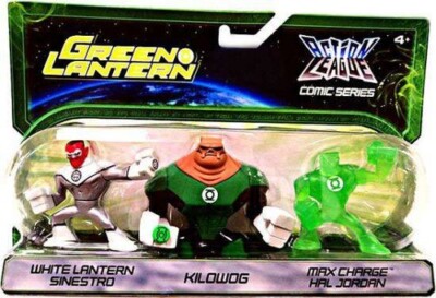Mattel White Lantern Sinestro, Kilowog & Max Charge Hal Jordan