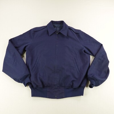 Vintage US Air Force Jacket 44 XL Blue Lightweight With Removable Liner Coat 90s