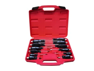 Kincrome S2 Steel 12pc Go-thru Through Tong Hex Shank Hammering Screwdriver