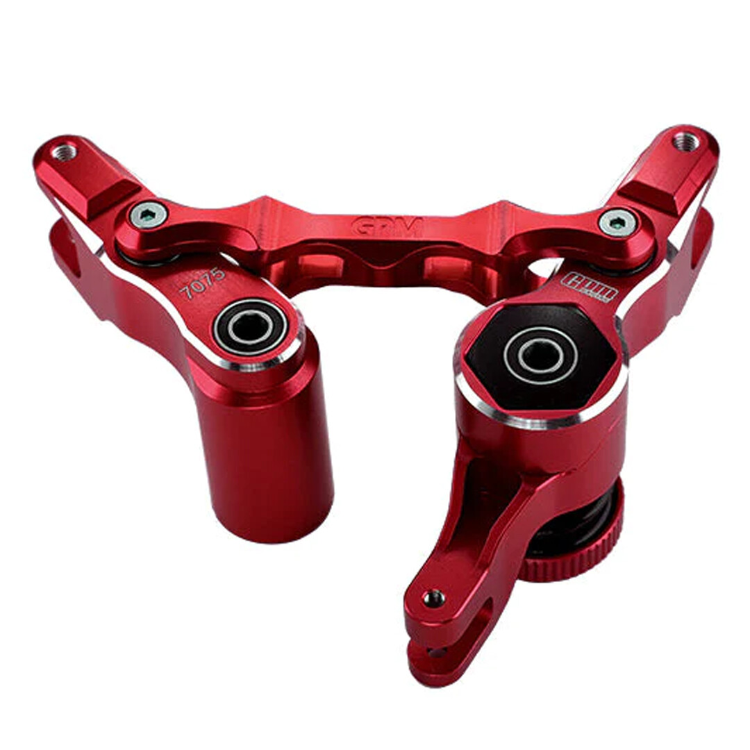 GPM Racing Aluminum 7075-T6 Front Steering Assembly Red for 1/5