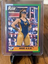 2021 Topps Heritage WWE #31 Nikki A.S.H. Green #d /99 wrestling card