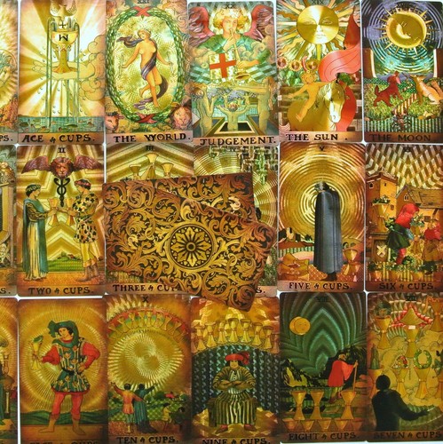 3"x5" Borderless PVC Plastic Waterproof Tarot Deck Tarot Guidebook Gift Box - Picture 12 of 24