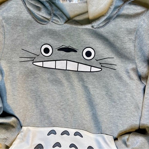 Measeor Studio Ghibli Anime My Neighbor Tortoro Pullover Sudadera con Capucha Grande Pequeña - Imagen 4 de 7