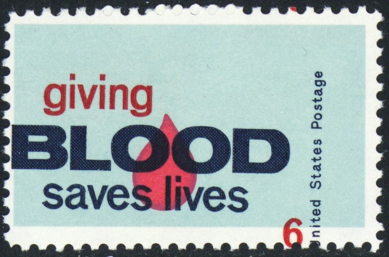 1425, Multiple Color Shift Freak Error Mint NH 6¢ Giving Blood * Stuart Katz