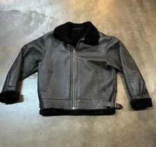 AMAZING! Vintage Harlin Sheepskin Genuine Leather Coat Size:XL/Great Condition!