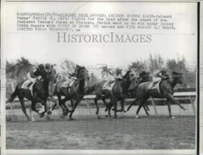 1959 Press Photo Hialeah Florida Fabius vs Point of Power, Wise Margin