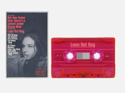 LANA DEL REY Did you know Transluscent Neon Pink CASSETTE Tape SOLD OUT